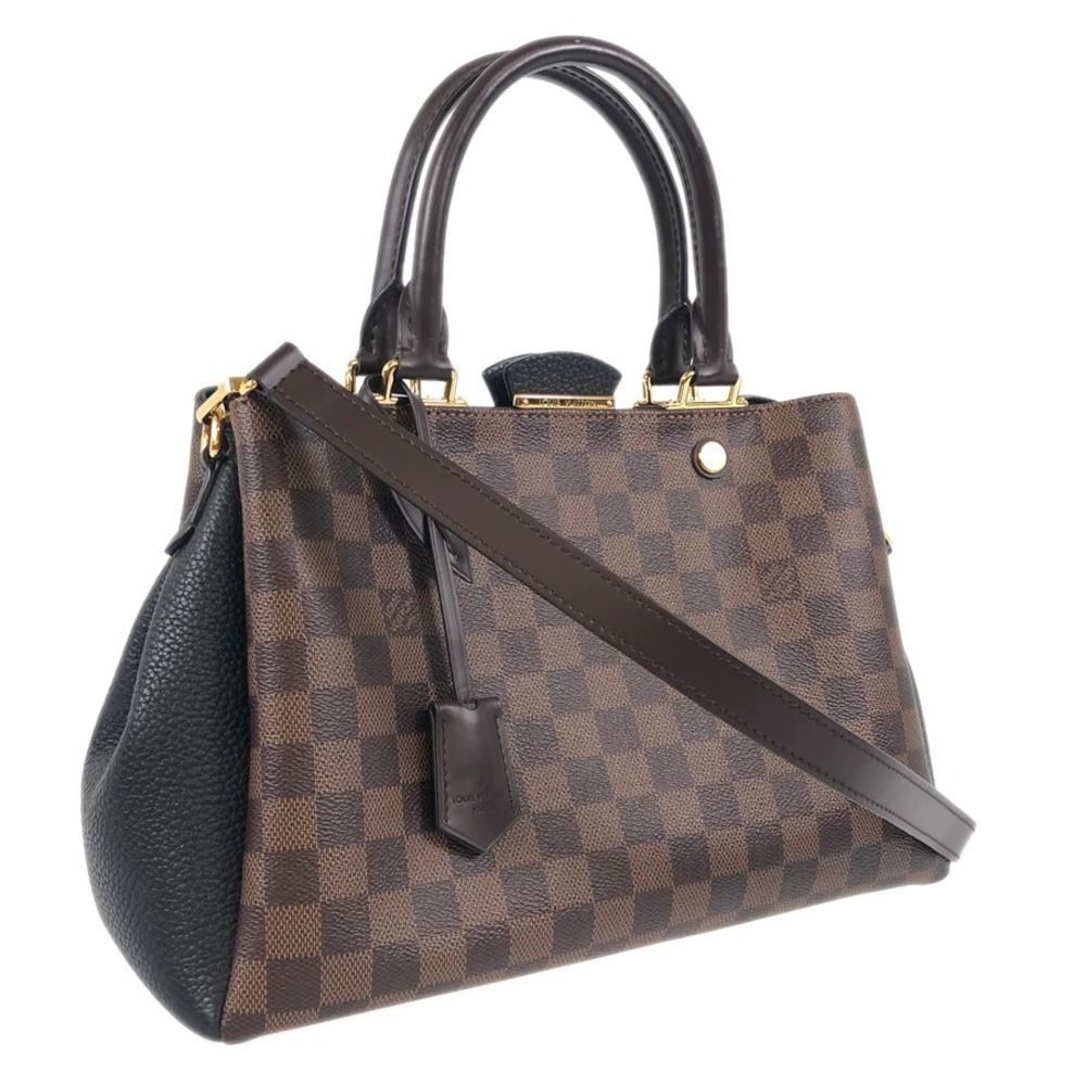 Louis Vuitton Brittany Damier Ebene Shoulder bag black